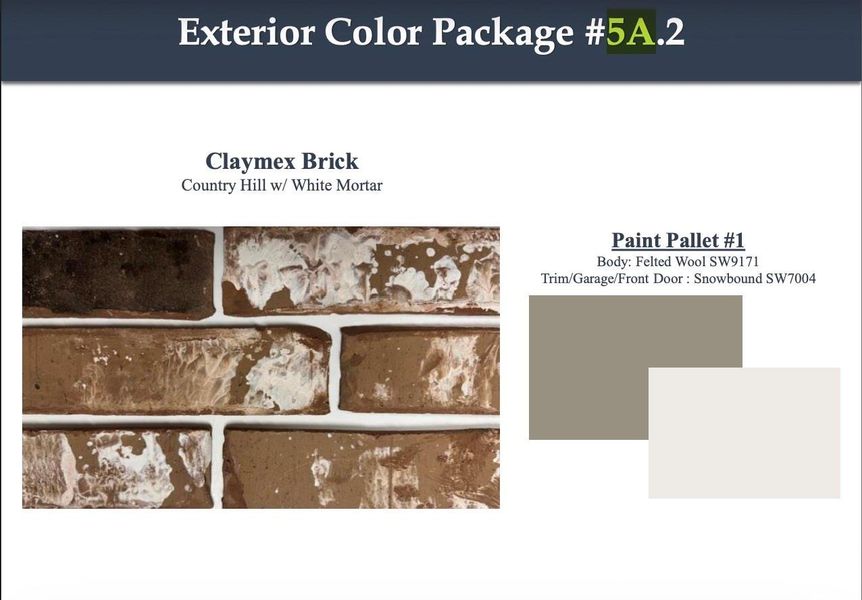 Sample of building materials used in homes in Windcress, Cove (Image 5).