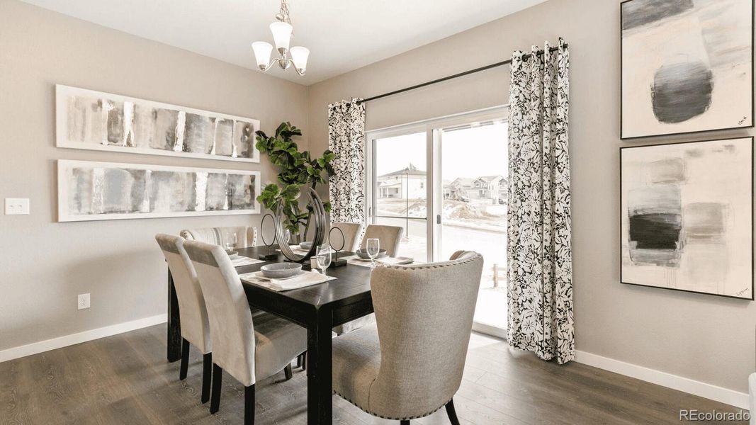 Furnished interior view inside a new home in Sky Ranch, Watkins (Image 8).