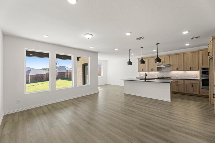 Open Kitchen-Living-Dining Room featuring the Foundry Collection Open Kitchen-Living-Dining Room featuring the Foundry Collection