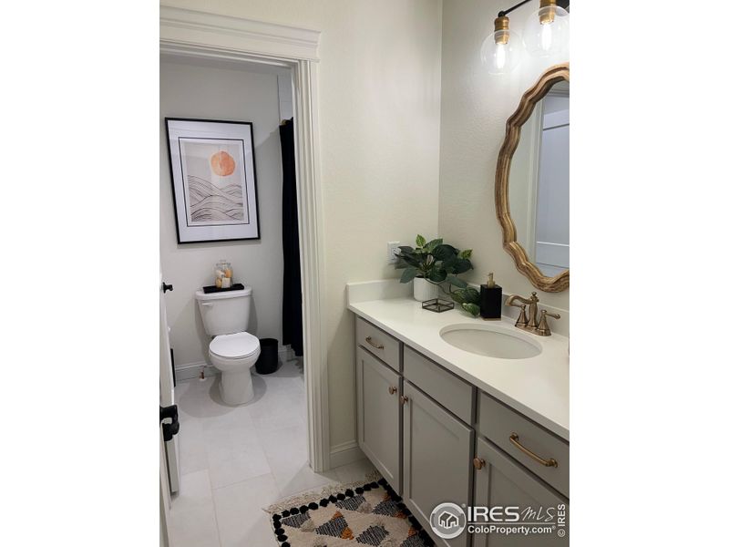 Upper Hall Guest Bath, Custom mirrors throughout the bathrooms Upper Hall Guest Bath, Custom mirrors throughout the bathrooms