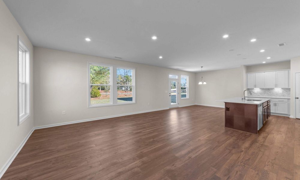 Representative unfurnished interior of a home built from the The Sycamore by Chesapeake Homes in Terrapin, Leland (Image 21).