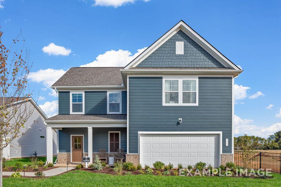 Representative exterior photo of a completed home built from the The Gordon A by Davidson Homes LLC in Calista Farms, White House, TN (Image 2). Representative exterior photo of a completed home built from the The Gordon A by Davidson Homes LLC in Calista Farms, White House, TN (Image 2).