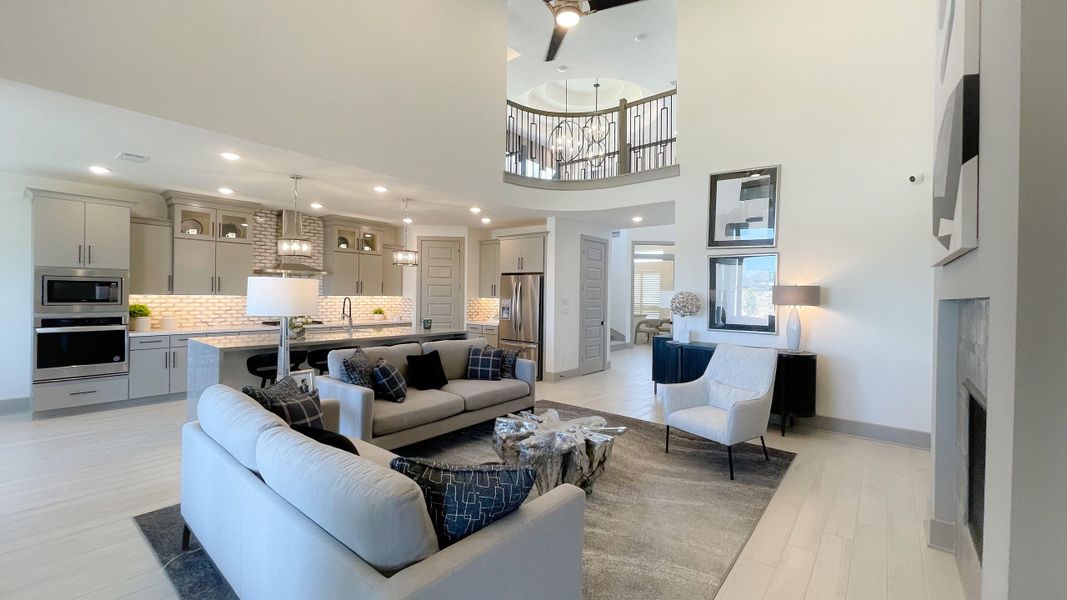 Furnished interior view inside a new home in Sunterra, Katy (Image 16).