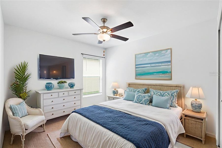 Secondary Bedroom 1 - Virtually Staged