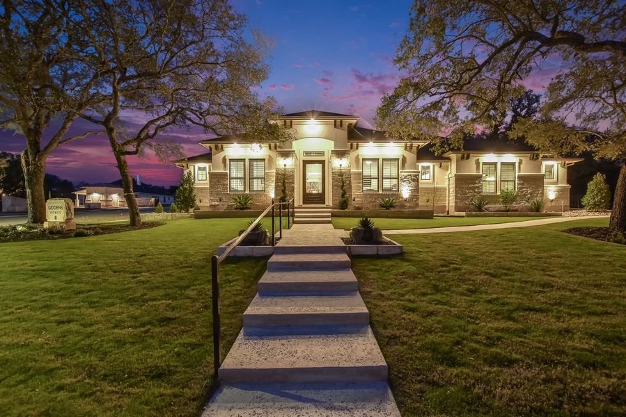 Representative exterior photo of a completed home built from the Catalina by Giddens Homes in Clearwater Ranch, Liberty Hill, TX (Image 30).