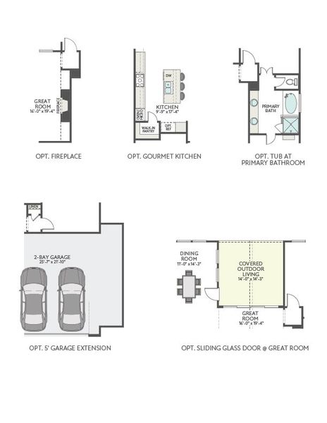 2D floor plan layout of this home in Lariat, Liberty Hill, TX (Image 6). 2D floor plan layout of this home in Lariat, Liberty Hill, TX (Image 6).
