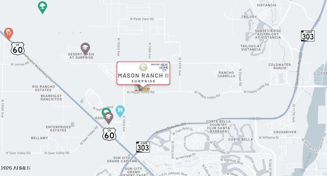 Map of Mason Ranch II Map of Mason Ranch II