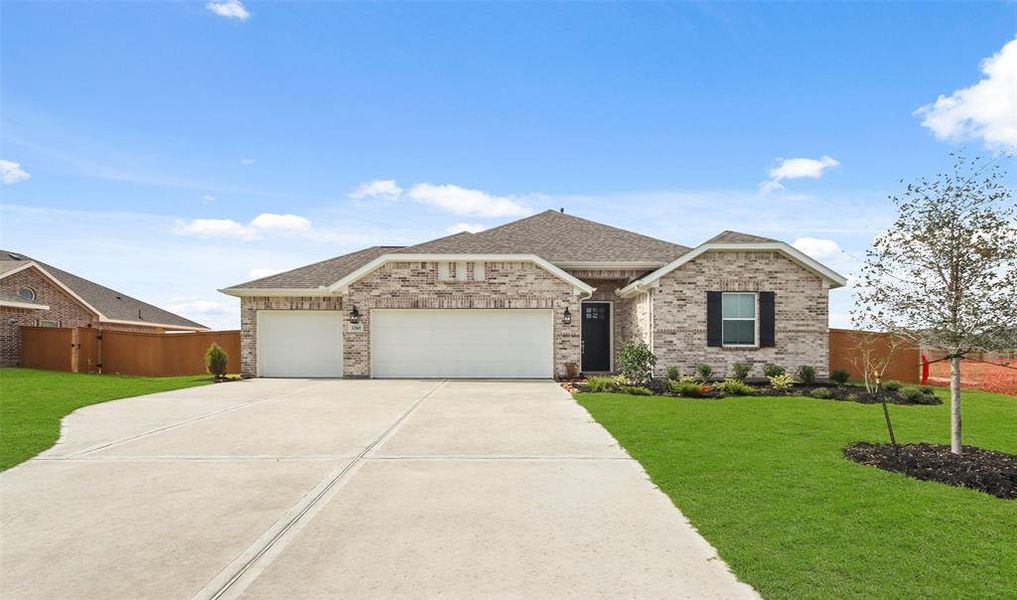 Stunning Santa Rosa II design by K. Hovnanian Homes in elevation RA built in River Ranch Estates.