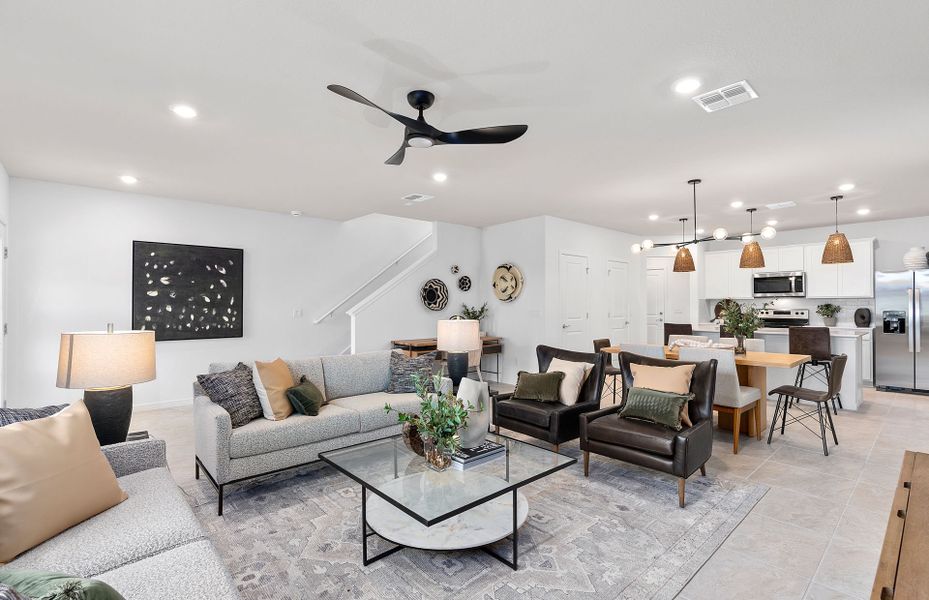 Furnished interior view inside a new home in Tohoqua, Kissimmee (Image 5).