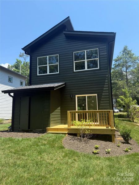 Exterior details and patio area of a home in , Asheville (Image 3).