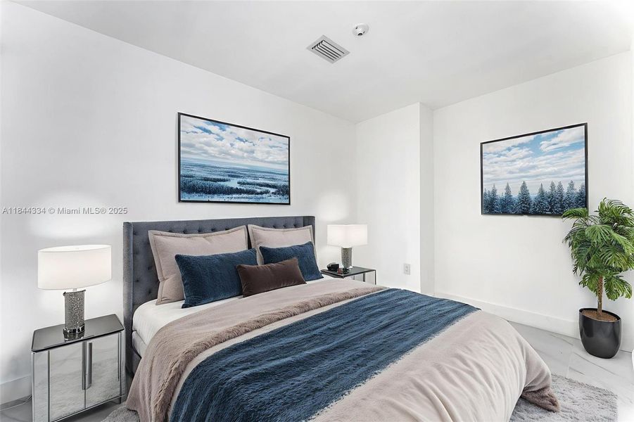 Furnished interior view inside a new home in , Miami (Image 15).