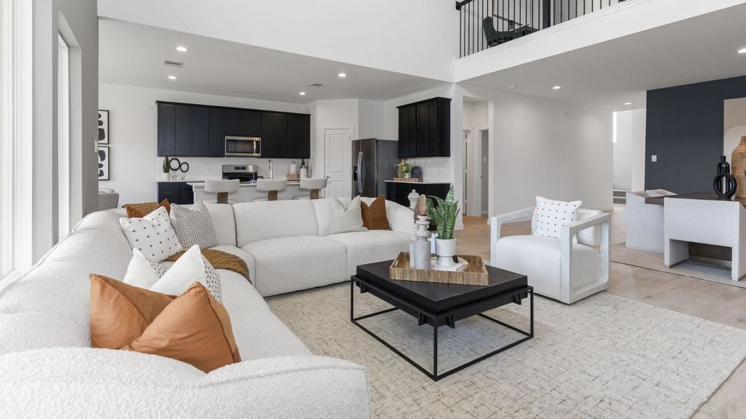 Furnished interior view inside a new home in Tamarron, Fulshear (Image 12).