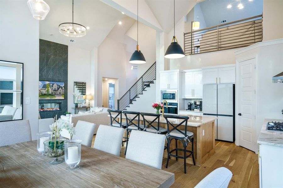 Smart Design, Effortless Flow - From dining to lounging to prepping meals, the open-concept layout makes entertaining intuitive while offering a strong architectural presence from every view. Smart Design, Effortless Flow - From dining to lounging to prepping meals, the open-concept layout makes entertaining intuitive while offering a strong architectural presence from every view.