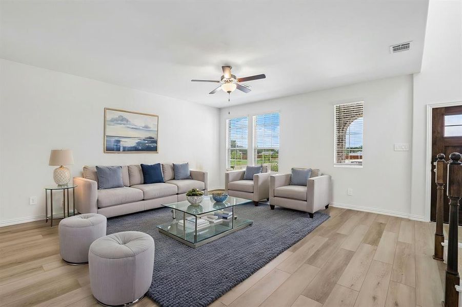 Furnished interior view inside a new home in Oak Ridge Park, Corinth (Image 4).