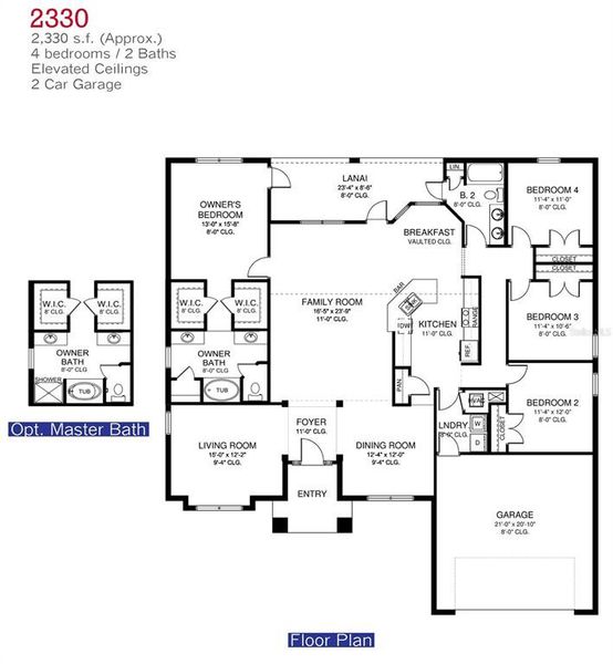 2D floor plan layout of this home in Rotonda, Rotonda West, FL (Image 3).