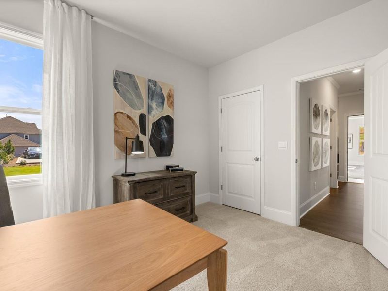 Furnished interior view inside a new home in Haven Abbey, Cumming (Image 29).