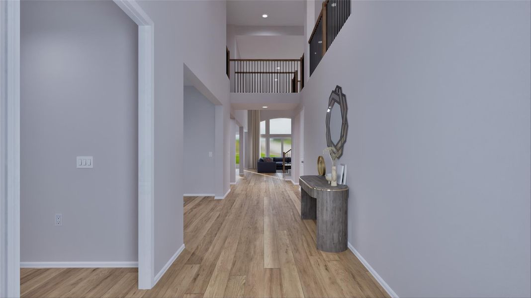 Furnished interior view inside a new home in Bridgeland, Cypress (Image 18).
