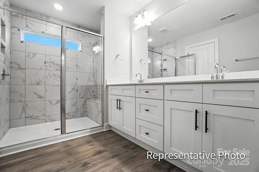 Furnished interior view inside a new home in Harrisburg Village Townhomes, Harrisburg (Image 14).