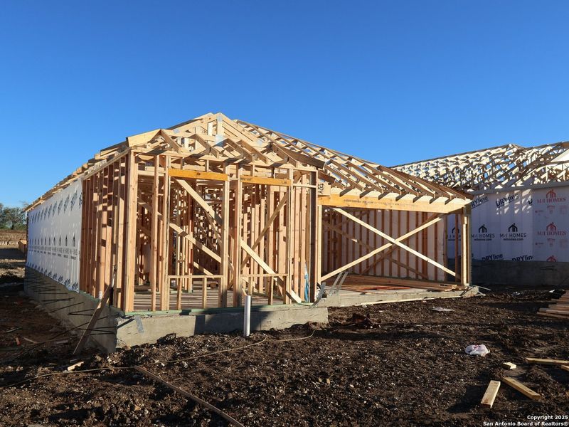 In-progress construction of a new home in Agave, San Antonio, TX (Image 24).