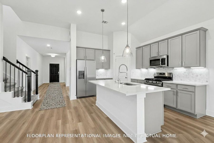Furnished interior view inside a new home in Hallimore Ranch, Rosenberg (Image 5).