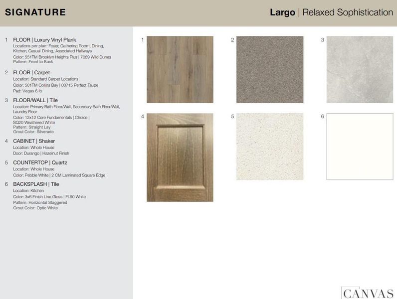 1130 Buffalo Run design selections