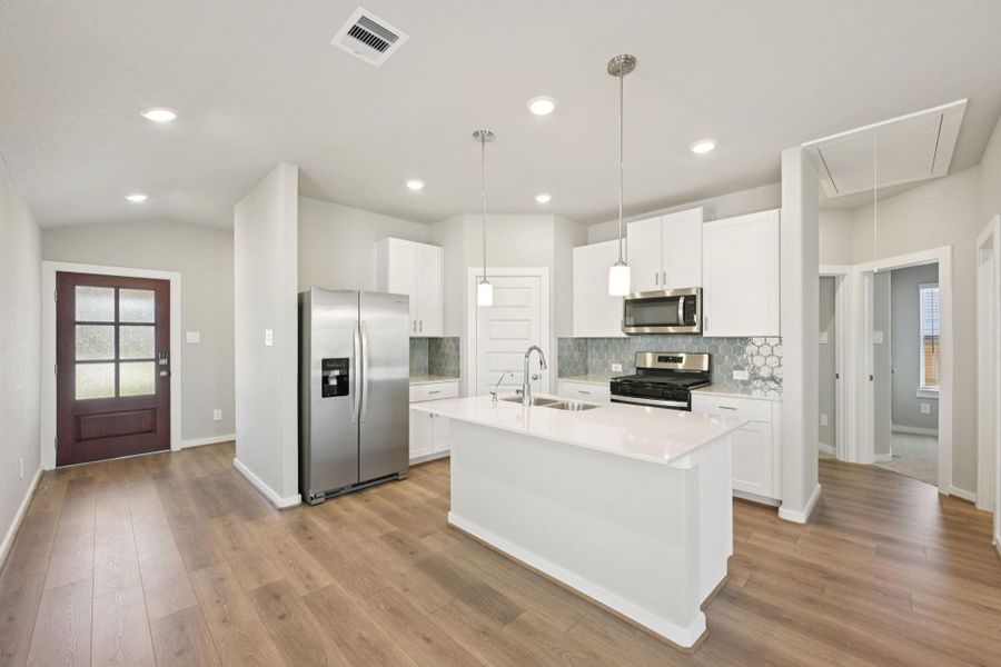 Photo is not of the actual home, but is an inspirational photo of builder’s model home and may depict options, furnishings, and/or decorator features that are not included