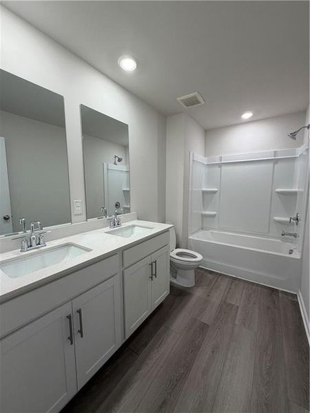 Furnished interior view inside a new home in Parkside at Grayson, Grayson (Image 4).