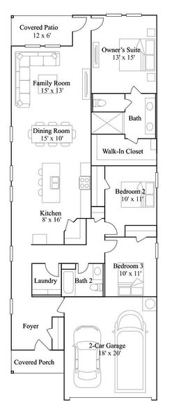 2D floor plan layout of this home in Anniston, Katy, TX (Image 2). 2D floor plan layout of this home in Anniston, Katy, TX (Image 2).