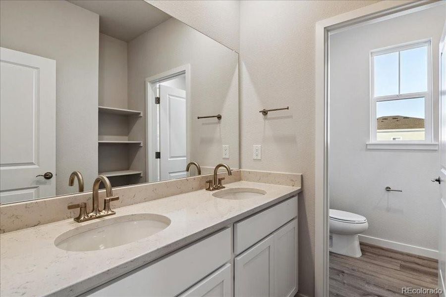 Furnished interior view inside a new home in Floret Collection at Alder Creek, Parker (Image 9). Furnished interior view inside a new home in Floret Collection at Alder Creek, Parker (Image 9).