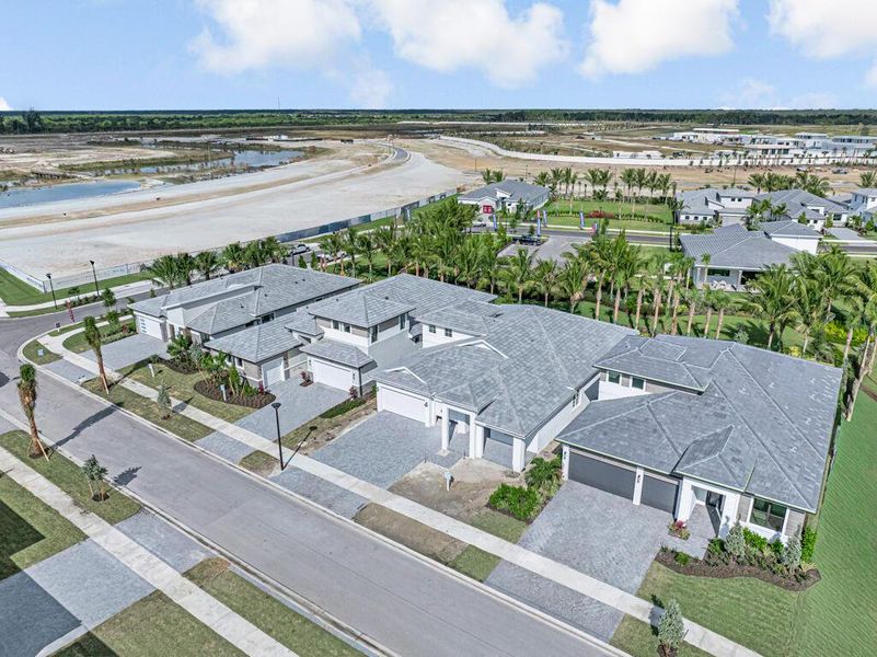 Exterior details and patio area of a home in Esprit at Avenir, Palm Beach Gardens (Image 26). Exterior details and patio area of a home in Esprit at Avenir, Palm Beach Gardens (Image 26).