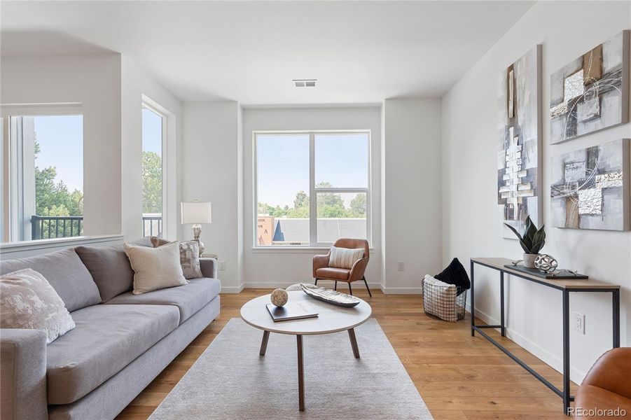 Furnished interior view inside a new home in , Denver (Image 11).