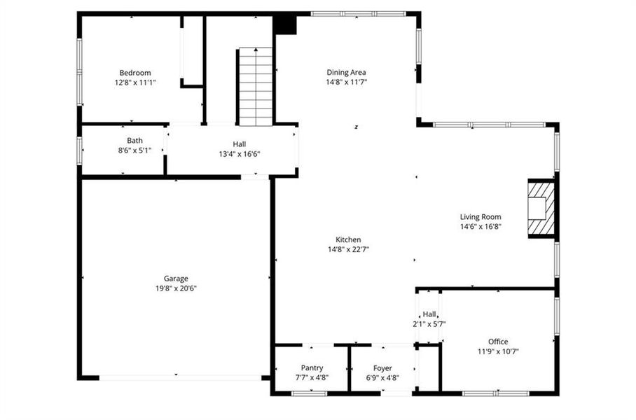2D floor plan layout of this home in , Scottdale, GA (Image 5).
