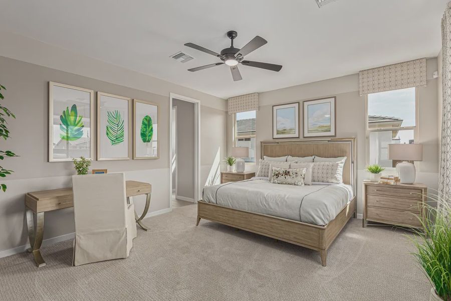 Representative furnished interior of a home built from the 1901 by Elliott Homes in Camilo at Santana, Yuma (Image 15).