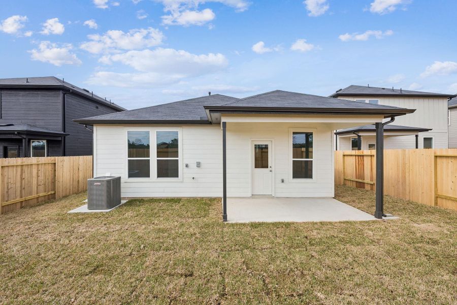 Exterior details and patio area of a home in Montgomery Bend, Montgomery (Image 4). Exterior details and patio area of a home in Montgomery Bend, Montgomery (Image 4).