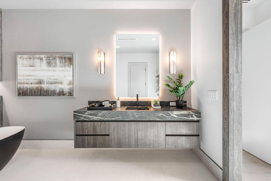 Furnished interior view inside a new home in , Boca Raton (Image 10).