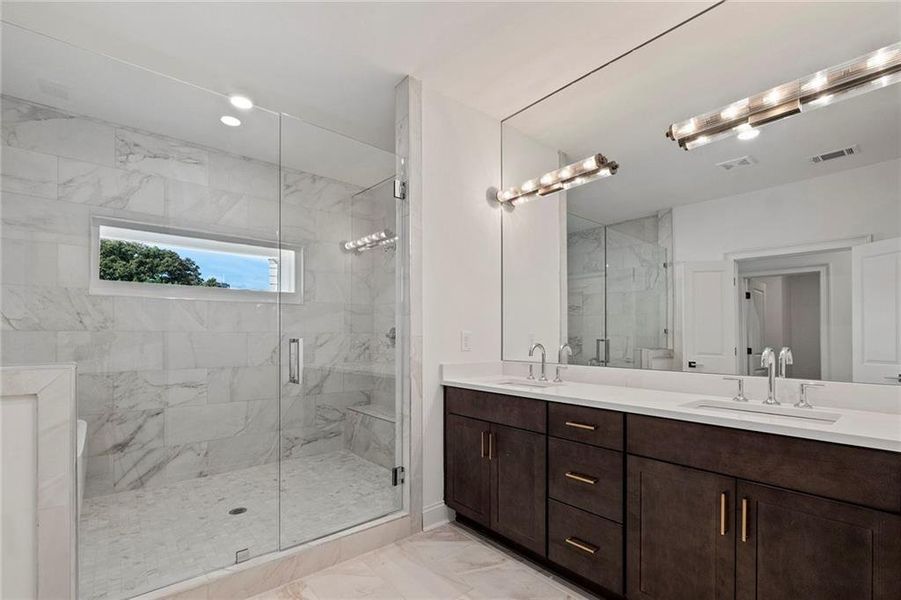 Furnished interior view inside a new home in , Atlanta (Image 13).