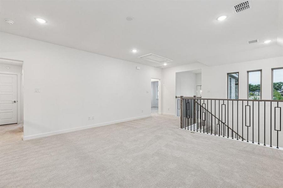 Game Room in the Picasso II home plan by Trophy Signature Homes – REPRESENTATIVE PHOTO