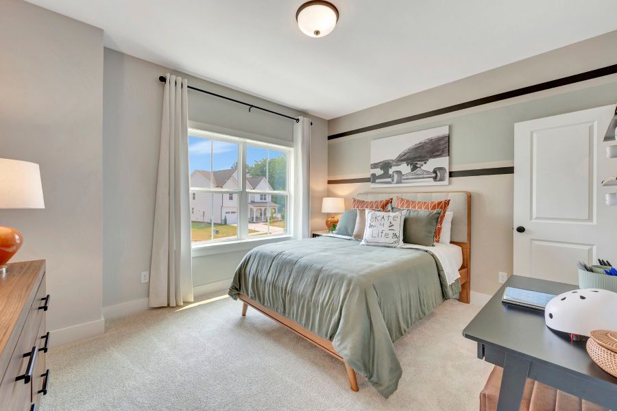 Furnished interior view inside a new home in Friendship Village, Apex (Image 24).