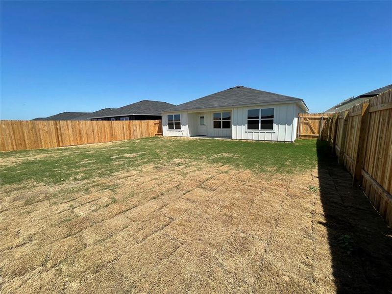 SPACIOUS back yard with full irrigation system!