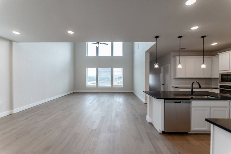 Spacious, unfurnished interior of a new home in The Woodlands at Medina Hills, Mico (Image 15).