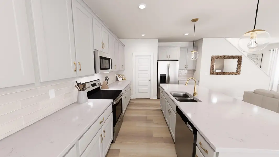 Furnished interior view inside a new home in McConnell Ridge, McLeansville (Image 4).