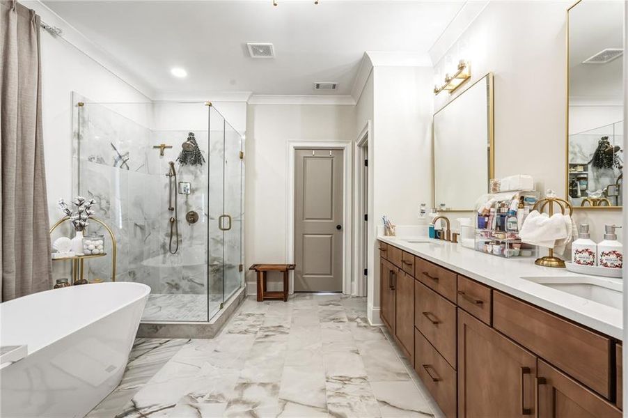 Furnished interior view inside a new home in , Marietta (Image 17).