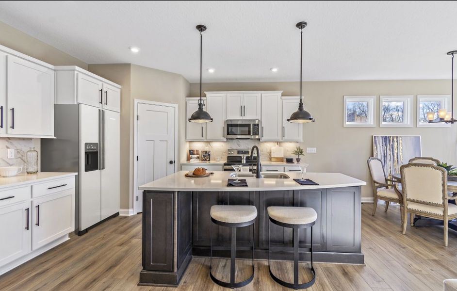 Representative furnished interior of a home built from the Edenton by Fischer Homes in Savannah Lakes, Hiram (Image 20).
