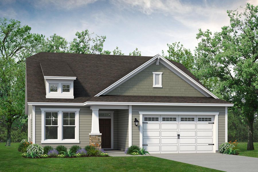 Representative exterior photo of a completed home built from the The Redbud by Chesapeake Homes in Coastal Club of the Carolinas, Calabash, NC (Image 22).