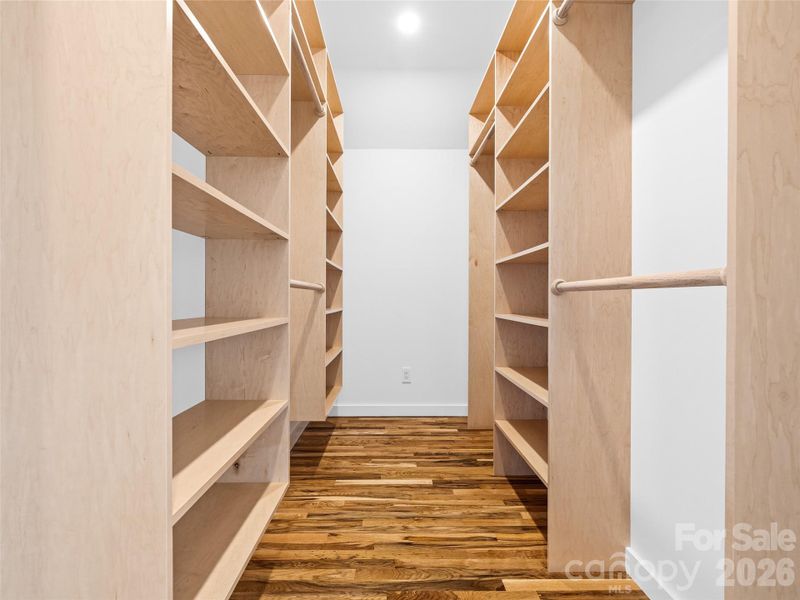 Primary walk-in closet