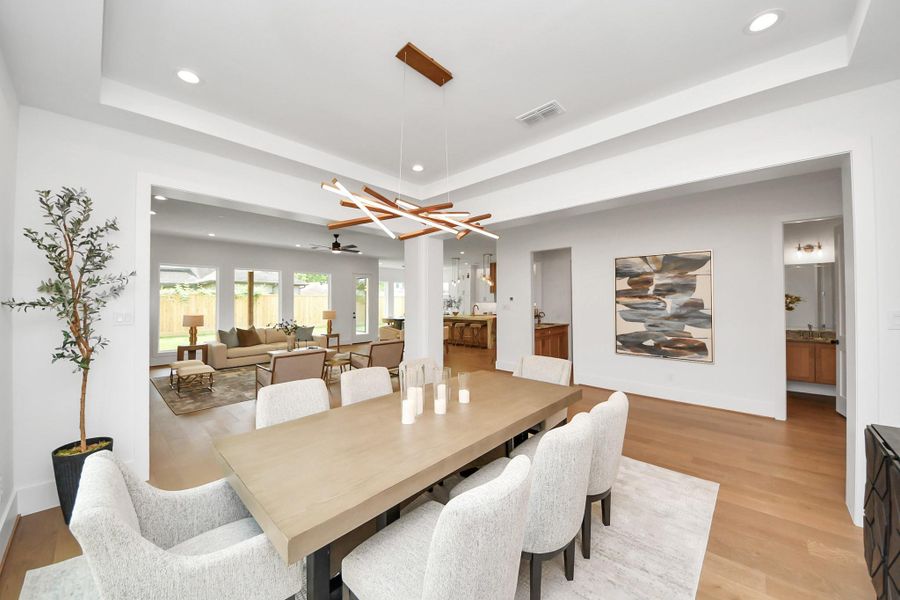 Furnished interior view inside a new home in , Houston (Image 31).