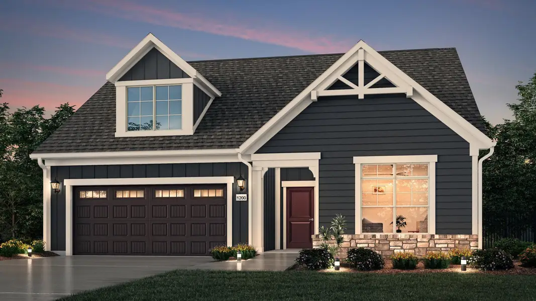 Representative exterior photo of a completed home built from the Capri by Epcon Communities in The Grove at Haven Hill, Lenoir City, TN (Image 2). Representative exterior photo of a completed home built from the Capri by Epcon Communities in The Grove at Haven Hill, Lenoir City, TN (Image 2).