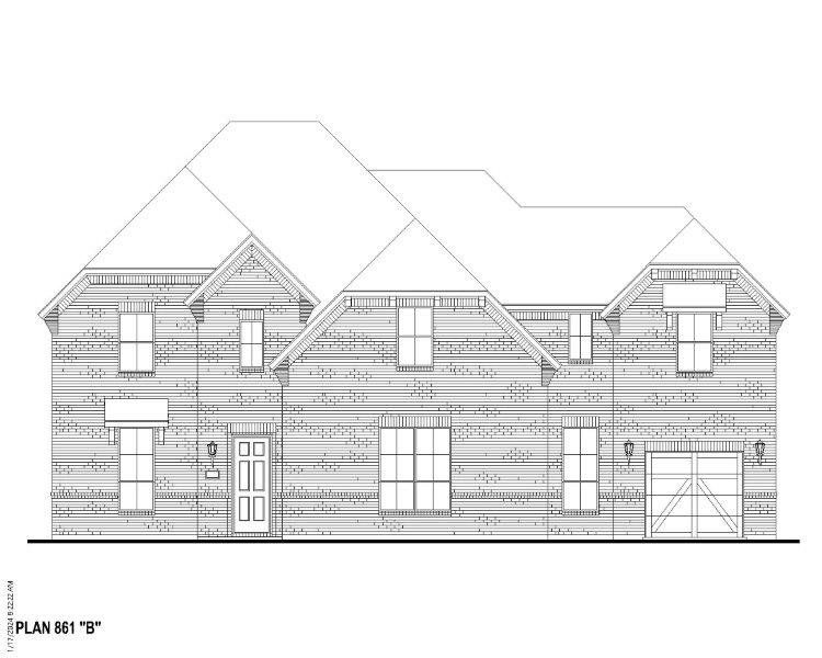 Plan 861 Elevation B