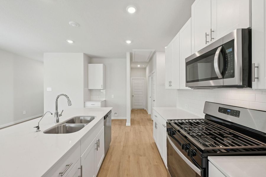 Furnished interior view inside a new home in Landing Meadows - Traditional Series, New Caney (Image 5).