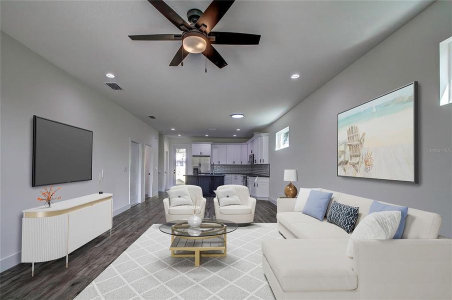 Furnished interior view inside a new home in , Tampa (Image 5).